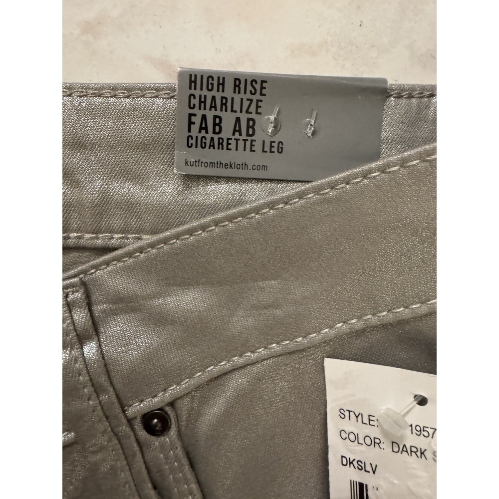 NWT Kut From The Kloth Charlize Coated Cigarette Leg Jeans Size 6 - Picture 9 of 16
